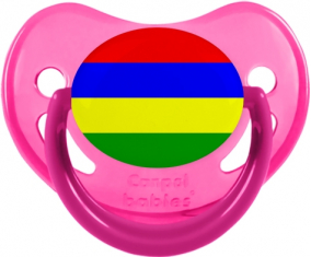 Bandera Mauricio Fisiológica Tetina Fosforescente Rosa