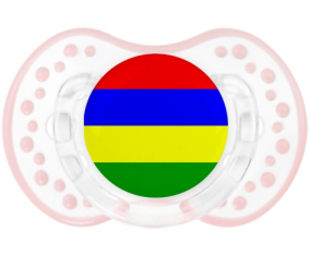 Bandera Mauricio Sucete lovi dynamic clásico retro-blanco-rosa-tierno