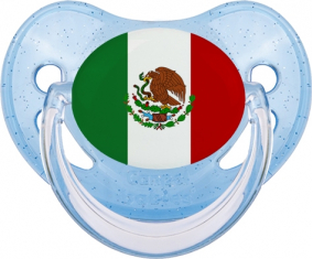 Bandera de México Piruleta Fisiológica Azul Lentejuelas