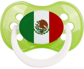 Bandera de México Anatómica Clásico Verde