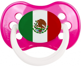 Bandera de México anatómica tetina clásica rosa oscura