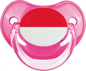 Bandera de Mónaco Tetina Fisiológica Rosa Clásica