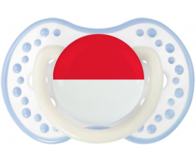 Bandera de suceto de Mónaco lovi dynamic clásico cian blanco