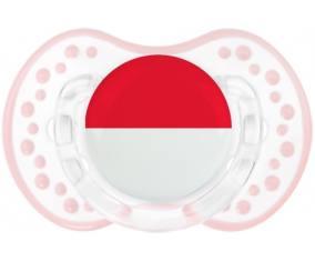 La bandera de Mónaco Sucete lovi dynamic clásico retro-blanco-rosa-tierno