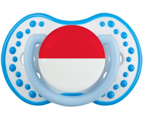 Bandera de Sucete de Mónaco lovi dynamic fosforescente blanco-azul