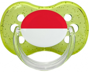 Bandera de Mónaco chupa lentejuelas verde cereza