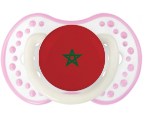 Bandera de Marruecos lovi dynamic fosforescente blanco-rosa