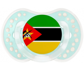 La bandera de Sucete de Mozambique lovi dynamic clásico de la laguna retro-turquesa