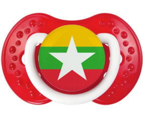 La bandera tetina de Myanmar lovi dynamic clásico rojiblanco