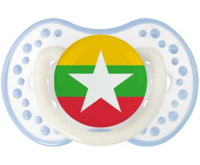 Bandera de Myanmar Tetine lovi dynamic clásico blanco-cian