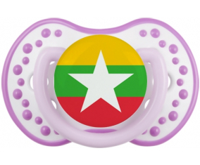 La bandera tetina de Myanmar lovi dynamic Clásico White-Mauve