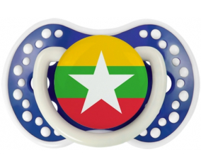 Bandera tetina de Myanmar lovi dynamic fosforescente azul marino