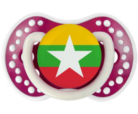 Bandera tetina de Myanmar lovi dynamic Fucsia Fosforescente