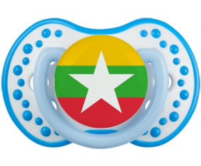 Bandera tetina de Myanmar lovi dynamic fosforescente blanco-azul