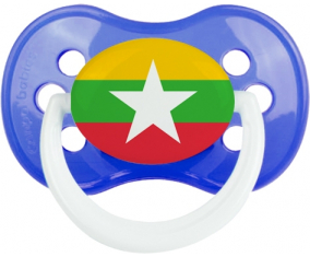 Bandera de Myanmar Clásica Piruleta Anatómica Azul