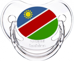 Bandera de Namibia clásica transparente piruleta fisiológica
