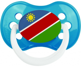 Cian clásico de bandera tetina anatómica de Namibia