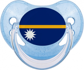 Bandera de Nauru Azul Lentejuelas Piruleta Fisiológica