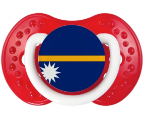 Bandera de Nauru lovi dynamic clásico rojo blanco