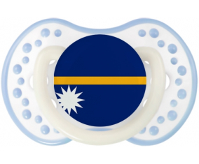 Bandera de Nauru lovi dynamic clásico cian blanco