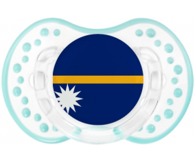 La bandera de Nauru Lollipop lovi dynamic clásico retro-laguna blanca