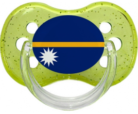 Nauru tetina cereza lentejuelas bandera