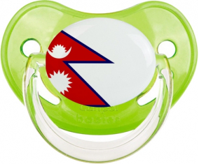 Bandera de Nepal Tetina Fisiológica Verde Clásica