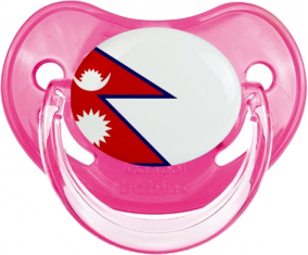 Bandera de Nepal Tetina Fisiológica Rosa Clásica