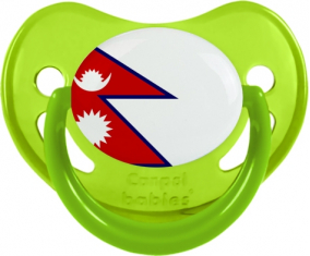 Bandera de Nepal Fisiológica Tetina Fosforescente Verde