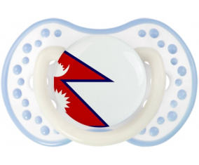 Bandera de suceto de Nepal lovi dynamic clásico cian blanco