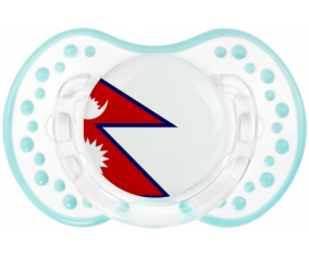 Bandera de suceto de Nepal lovi dynamic clásico retro-laguna blanca
