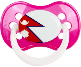 Nepal bandera sucete anatómico clásico rosa oscura