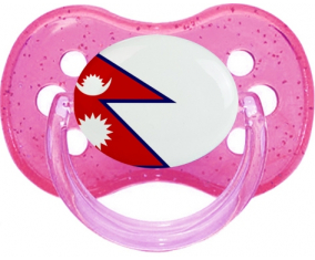 Sucete de bandera de Nepal rosa brillante