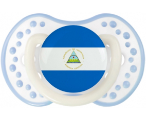 Bandera de suceto de Nicaragua lovi dynamic clásico cian blanco