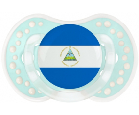 Bandera de Sucete de Nicaragua lovi dynamic clásico de la laguna retro-turquesa