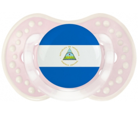 Bandera nicaragüense de Sucete lovi dynamic clásico retro-rosa-tierno