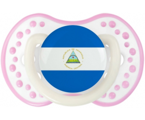 Bandera de Sucete de Nicaragua lovi dynamic fosforescente blanco-rosa