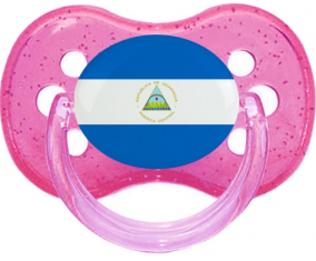 Rosa de purpurina de suceto de bandera de Nicaragua