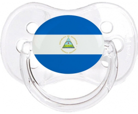 Nicaragua bandera azúcar cereza clásica transparente