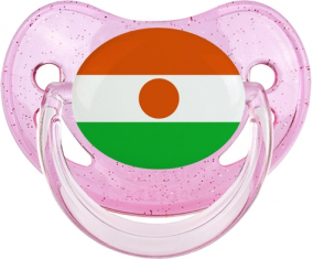 Rosa de lentejuelas con bandera del dragón de Níger