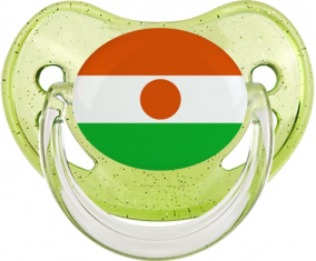 Niger Dragon Bandera Verde Lentejuelas Verdes