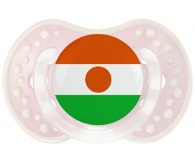 Bandera tetina de Níger lovi dynamic clásico retro-rosa-tierno