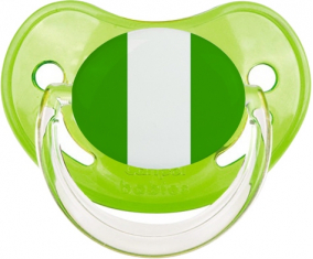 Nigeria bandera clásica piruleta fisiológica verde