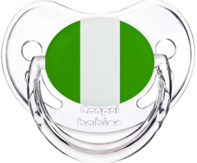 Nigeria bandera clásica transparente piruleta fisiológica