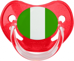 Bandera de Nigeria Rojo Physiological Sequined Lollipop