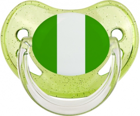 Nigeria bandera verde lentejuelas piruleta fisiológica