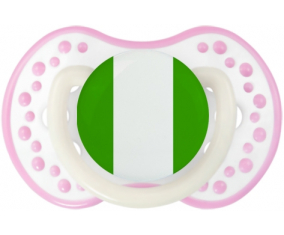 Bandera de Nigeria lovi dynamic fosforescente blanco-rosa