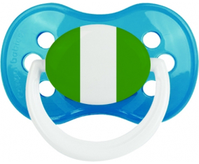 Nigeria Tétine Anatómica Clásica Bandera del Cian