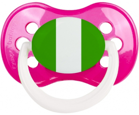 Bandera de Nigeria anatómica tetina clásica rosa oscura