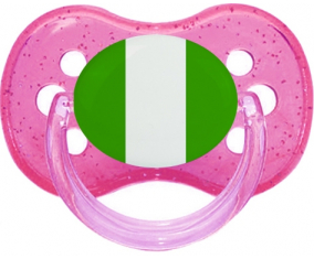 Bandera de Nigeria Cereza Lollipop Rosa lentejuelas
